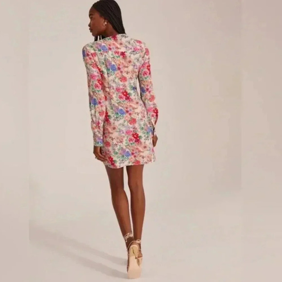 NWT Favorite Daughter The Barely Holding It Together Pink Floral Mini Dress 10 - Picture 7 of 12